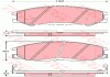 Комплект тормозных колодок, дисковый тормоз TRW GDB3257 (фото 1)