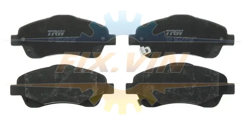 Гальмівні колодки дискові TOYOTA Avensis/Avensis Estate/Wagon/Corolla Verso TRW GDB3336 (фото 1)