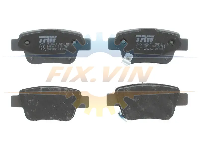 Гальмівні колодки дискові TOYOTA Avensis/Avensis Estate/Wagon/Corolla Verso TRW GDB3337 (фото 1)