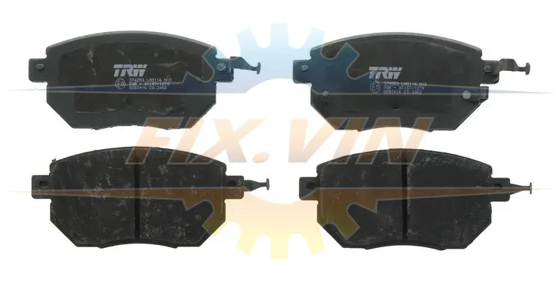 Гальмівні колодки дискові INFINITI/NISSAN FX35/45/Murano F \'\'03>> TRW GDB3416 (фото 1)