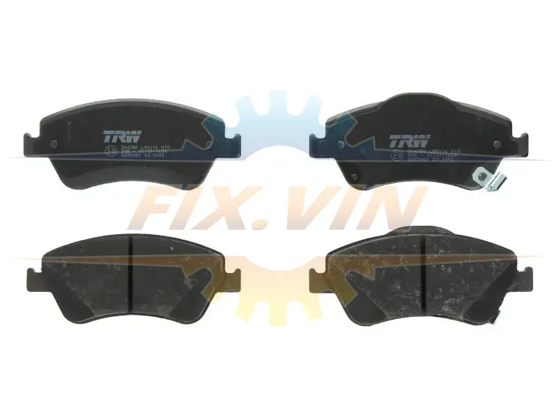 Гальмівні колодки дискові TOYOTA Auris "F "07>> TRW GDB3481 (фото 1)