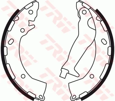 Гальмівна колодка HYUNDAI ACCENT IV, I10 I, I10 III, I20 ACTIVE, I20 I, I20 II, SOLARIS KIA RIO III 1.0-1.6D 12.07- TRW GS8785