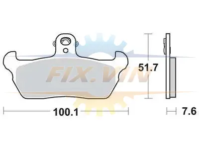 Дисковые тормозные колодки APRILIA Pegaso, RX, Tuareg, CAGIVA Elefant, Freccia, Mito, 88-99 TRW MCB618 (фото 1)