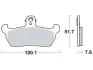 Дисковые тормозные колодки APRILIA Pegaso, RX, Tuareg, CAGIVA Elefant, Freccia, Mito, 88-99 TRW MCB618 (фото 1)