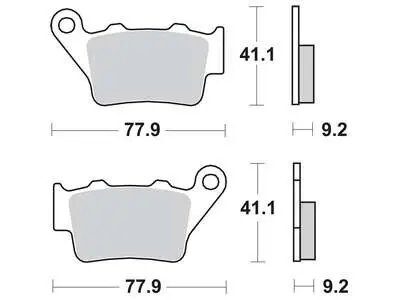 Гальмівна колодка (диск) TRW MCB672RSI