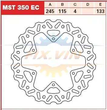 Гальмівний диск TRW MST350EC (фото 1)
