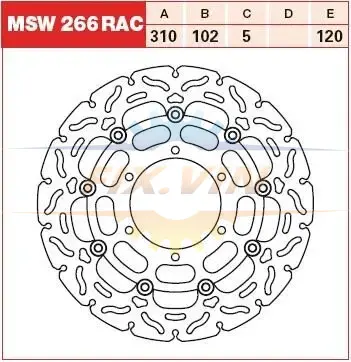 Гальмівний диск TRW MSW266RAC (фото 1)