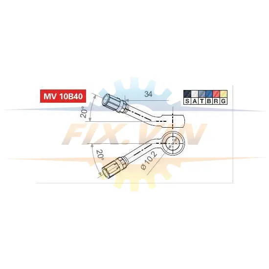 Запчастини до мотоциклів TRW MV10B40T (фото 1)