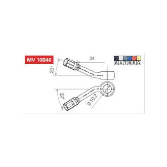 Запчастини до мотоциклів TRW MV10B40T