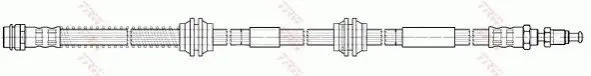 Шланг тормозной VW Touareg (7LA/7L6/7L7) \'\'F \'\'02-10 TRW PHB576 (фото 1)