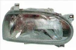 Фара (H4, електричн, без мотора, колір відбивача: срібн) VW GOLF III 08.91-04.99 TYC 203471052