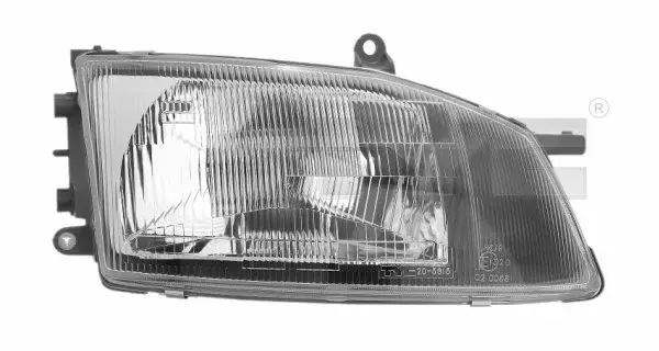 Фара Прав (H4, електричн, без мотора, колір відбивача: срібн) TOYOTA HIACE IV 08.95-12.12 TYC 205615052 (фото 1)