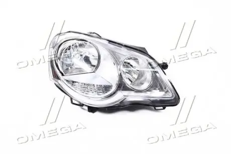 Фара права з моторчиком VW Polo (05-) H1/H7 TYC 20-A729-05-2B
