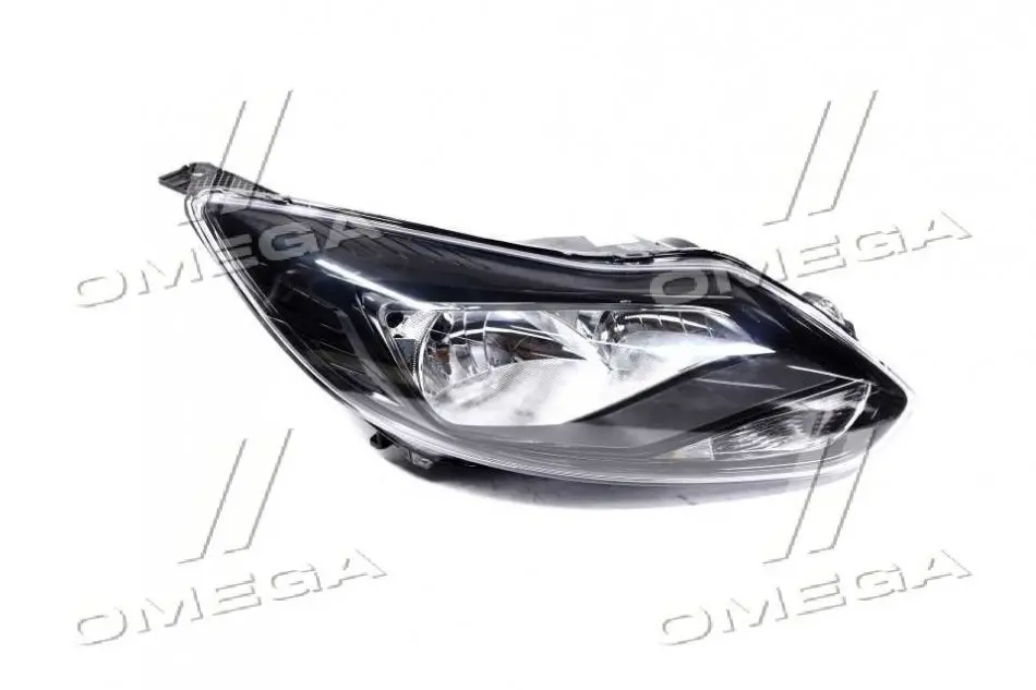 Фара права з моторчиком Ford Focus II (11-14) H1/H7 чорна TYC 20-C569-A5-2B (фото 1)