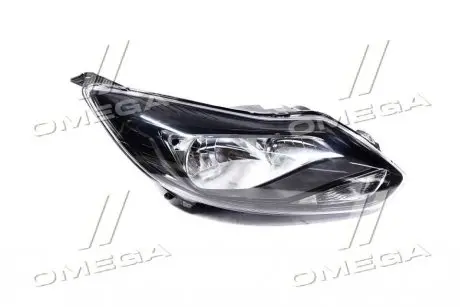 Фара права з моторчиком Ford Focus II (11-14) H1/H7 чорна TYC 20-C569-A5-2B