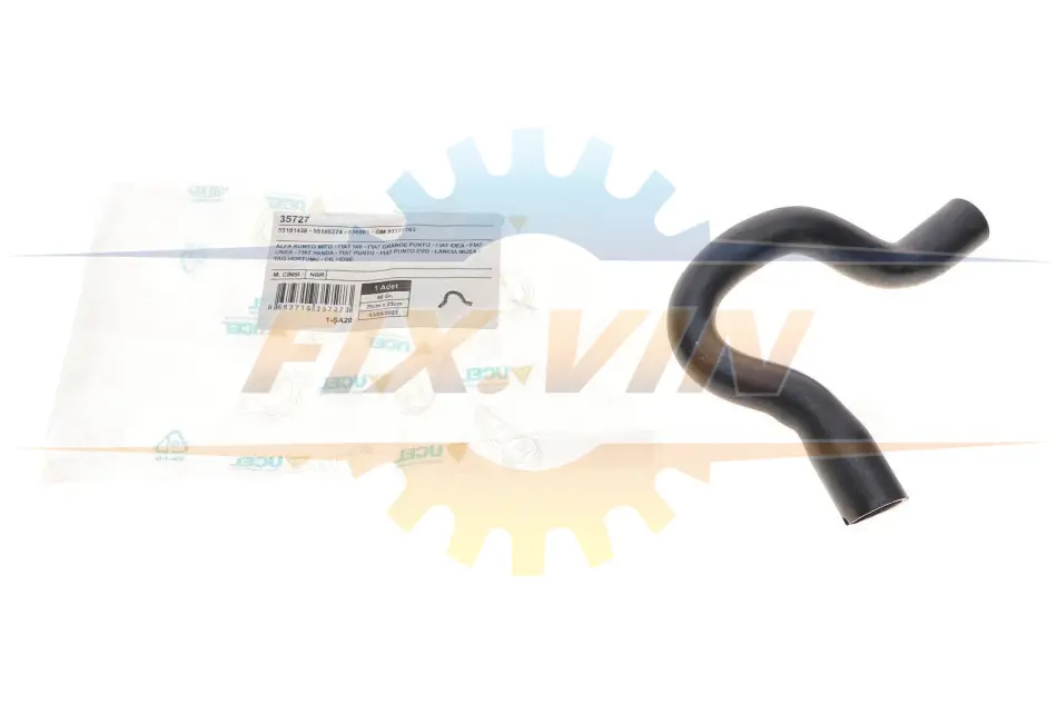 Патрубок системи охолодження Opel Astra H 1.3 CDTI 05-10/Fiat Punto 1.3D/JTD 16V 03- UCEL 35727 (фото 1)