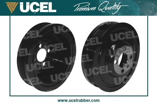 Шків колінвалу VW Caddy III 1.6TDI/2.0TDI 10-15, 55/62/75/81/103/125kw (+ болти) UCEL 4004 (фото 1)