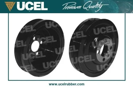 Шків колінвалу VW Caddy III 1.6TDI/2.0TDI 10-15, 55/62/75/81/103/125kw (+ болти) UCEL 4004