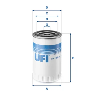 Масляний фiльтр UFI 23.198.00