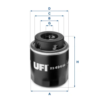 Фільтр масляний UFI 23.494.00