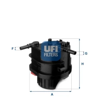 Фільтр паливний PSA 1.4 HDI 02-, FORD 1.4 TDCI 02- (OE) (вир-во) UFI 24.015.00
