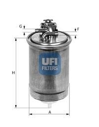 Фільтр паливний UFI 24.400.00