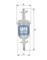 Паливний фільтр UFI 31.009.00