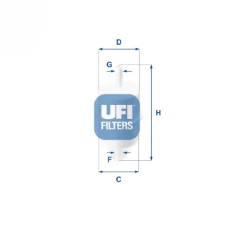 Паливний фільтр UFI 31.028.00