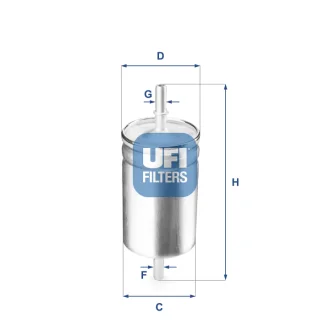 Паливний фільтр UFI 31.722.00
