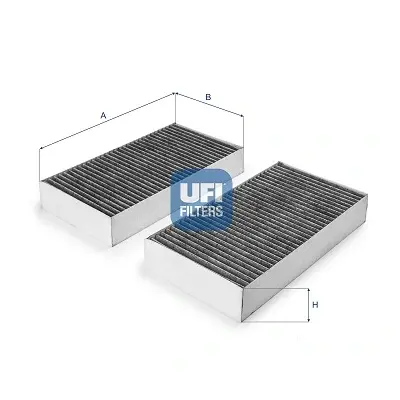 Фільтр салону вугільний UFI 54.394.00 (фото 1)