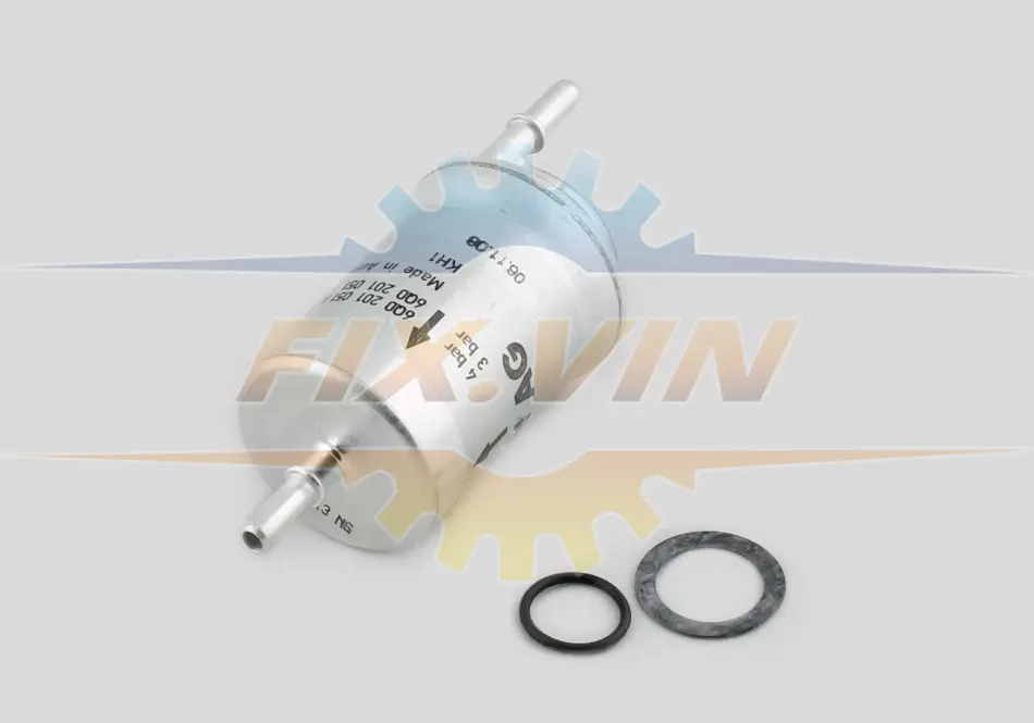 Фильтр топливный 61х151 AUDI A2, А3, SEAT Altea, Ibiza IV, Leon II, SKODA Fabia I, Octavia II, VW Caddy III, Polo IV, Touran, Golf V, 1.0-2.0, 99-13, VAG 6Q0201511 (фото 1)