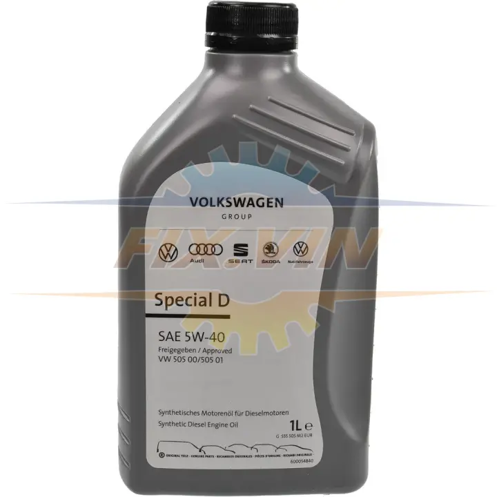 Олива моторна Special D SAE 5W40 (1 Liter) VAG GS55505M2 (фото 1)