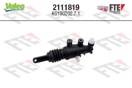 VALEO Головний циліндр, зчеплення Valeo 2111819