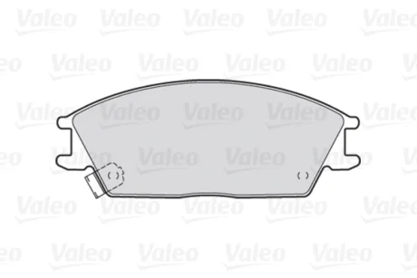 Гальмівні колодки дискові HYUNDAI Accent/Getz/Lantra/Pony/SCoupe "1,1-1,6 "F "89-10 Valeo 301052