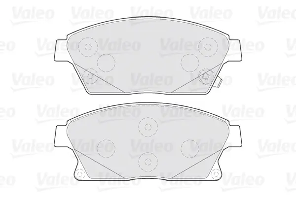 Гальмівні колодки дискові CHEVROLET/OPEL Cruze/Orlando/Volt/Ampera/AstraJ/Zafira "1,3-2,0 "F "09>> Valeo 301070 (фото 1)