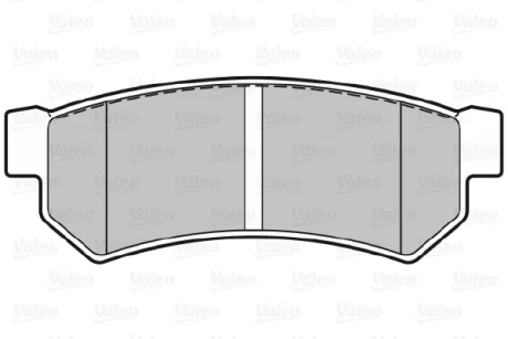 Гальмівні колодки дискові CHEVROLET Lacetti/Nubira "1,4-2,0 "R "05-11 Valeo 301343