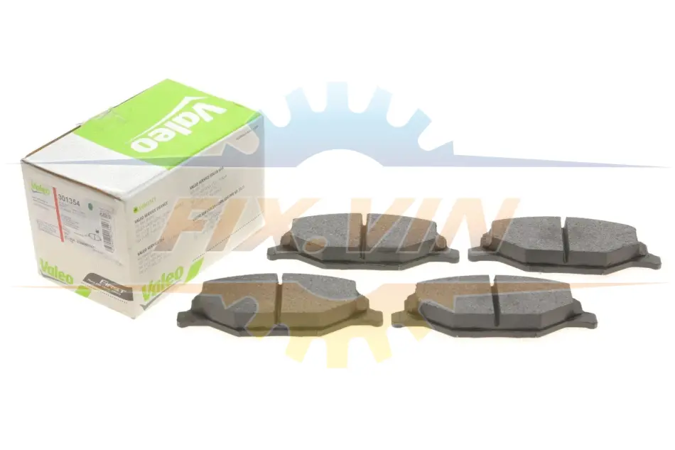 Гальмівні колодки дискові SKODA/VW Fabia/Rapid/Polo "1,2-1,6 "F "07>> Valeo 301354 (фото 1)