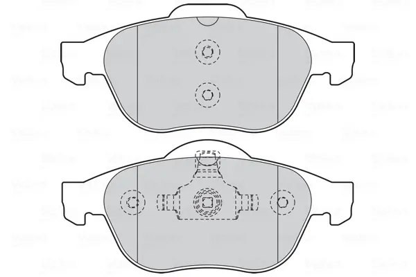 Гальмівні колодки дискові RENAULT Laguna "1,6-2,2 "F "01>> Valeo 301566 (фото 1)