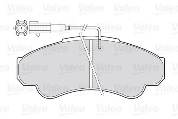 Гальмівні колодки дискові CITROEN/FIAT/PEUGEOT Jumper/Ducato/Boxer "F 94>> Valeo 301569 (фото 1)