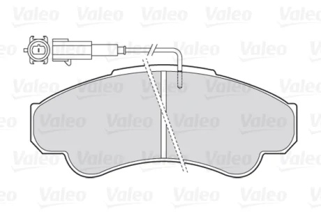 Гальмівні колодки дискові CITROEN/FIAT/PEUGEOT Jumper/Ducato/Boxer "F 94>> Valeo 301569