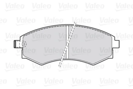 Гальмівні колодки First DAEWOO/HYUNDAI/SSANGYONG Korando/Lantra/Korando "F "88>> Valeo 301574