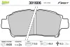 Гальмівні колодки дискові TOYOTA Yaris "1,0-1,4 "F "99-05 Valeo 301606 (фото 1)