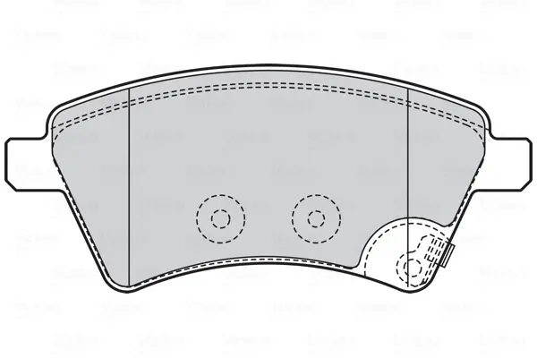 Гальмівні колодки дискові FIAT/SUZUKI Sedici/SX4 "1,6-2,0 "F "06>> Valeo 301804 (фото 1)