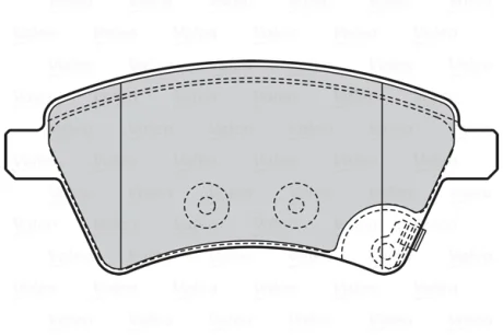 Гальмівні колодки дискові FIAT/SUZUKI Sedici/SX4 "1,6-2,0 "F "06>> Valeo 301804