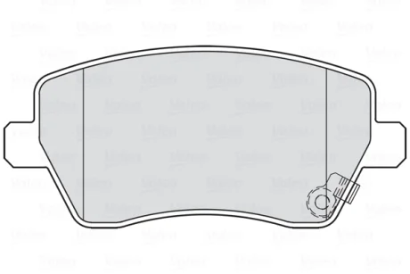 Гальмівні колодки дискові OPEL/SUZUKI Agila/Splash/Swift "1,0-1,6 "F "05>> Valeo 301847