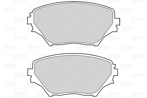 Гальмівні колодки дискові TOYOTA Picnic/Rav4 "1,8-2,2 "F "96-05 Valeo 302033 (фото 1)