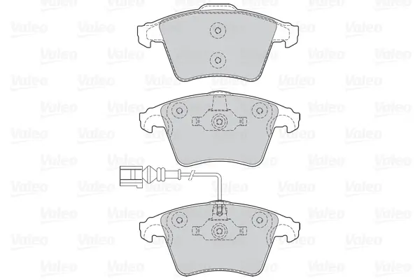 Гальмівні колодки дискові VW Multivan/Transporter "1,9-3,2 "F "03>> Valeo 302041 (фото 1)