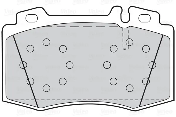Гальмівні колодки дискові MERCEDES C-Class/CLK/CLS/E-Class/S-Class/SL/SLK "1,8-6,0 "F "92-12 Valeo 302044 (фото 1)