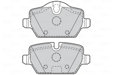 Гальмівні колодки First BMW 1/3 "R "04-13 Valeo 302051