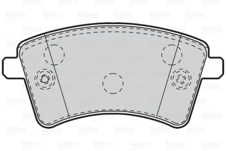 Гальмівні колодки дискові MERCEDES/RENAULT Citan/Kangoo "1,2-1,6 "F "08>> Valeo 302108